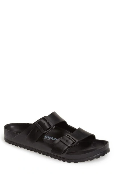 Birkenstock Arizona Eva Black Rubber Sandals In Anthracite