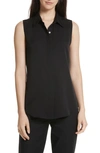 THEORY TANELIS GEORGETTE TOP,F0002505