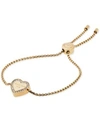 MICHAEL KORS Michael Kors Crystal Heart Logo Slider Bracelet