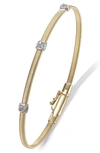 Marco Bicego MASAI SMALL STATION DIAMOND BRACELET,BG730 B1 YW