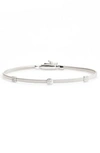 Marco Bicego 18k White Gold Masai Small Three Station Diamond Bracelet In White Gold