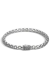 John Hardy Dot Sterling Silver Small Chain Bracelet In Silver