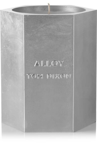 Tom Dixon Alloy Medium Scented Candle In Silver