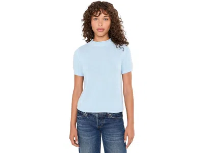 525 America Banks Rolled Edge Sweater T-shirts Women's Sweater Winter Sky: Lg, Cotton In Blue