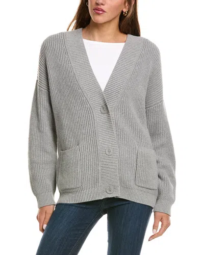525 America Brooklyn Relaxed Pocket Cardigan In Gray