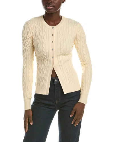 525 America Cable Cardigan In Yellow