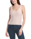 525 AMERICA CABLE CROP CASHMERE TANK