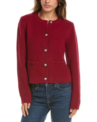 525 America Cardigan In Burgundy