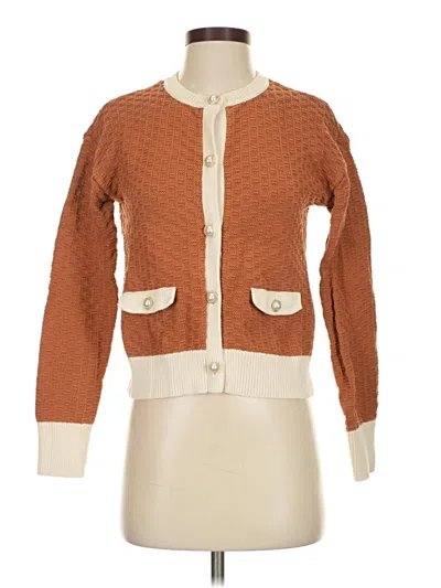 Pre-owned 525 America Cardigan Sweater In Brown