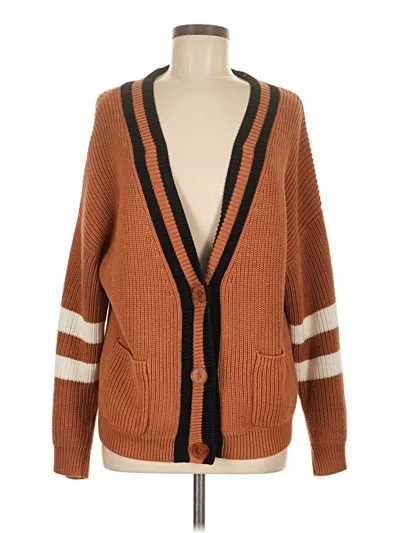 525 America Cardigan Sweater In Brown