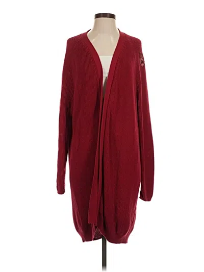 Pre-owned 525 America Cardigan Sweater In Burgundy