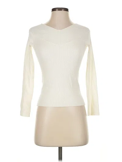 Pre-owned 525 America Cardigan Sweater In White