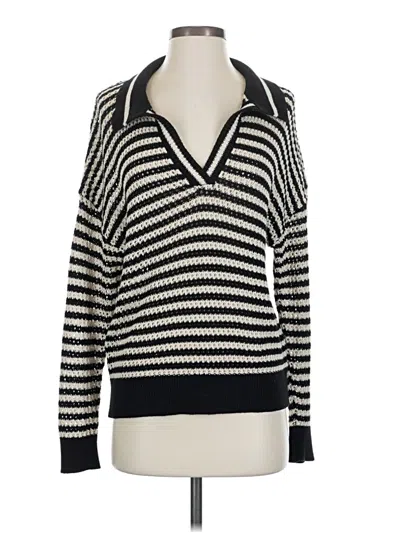 Pre-owned 525 America Cashmere Pullover Sweater In Black