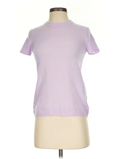 Pre-owned 525 America Cashmere Pullover Sweater In Purple