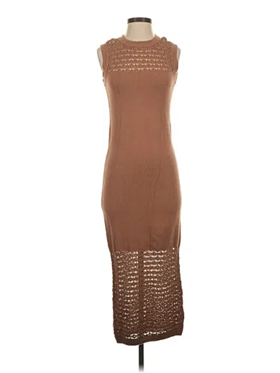 Pre-owned 525 America Casual Dress In Brown