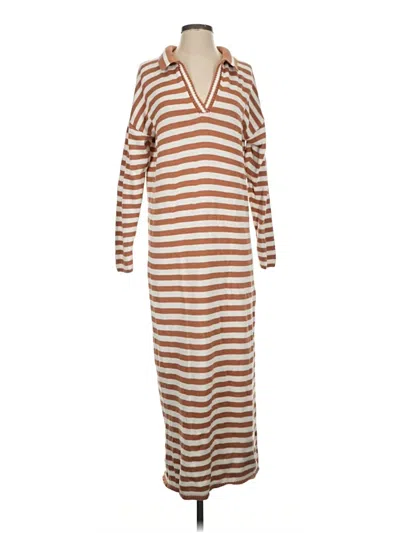 Pre-owned 525 America Casual Dress In Brown