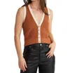 525 America Claudia Vest In Almond Multi In Multi