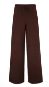 525 AMERICA CLOVER WIDE LEG PANTS IN BITTER CHOCOLATE