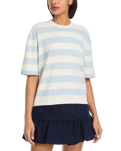 525 America Crewneck Boxy Tee In Blue