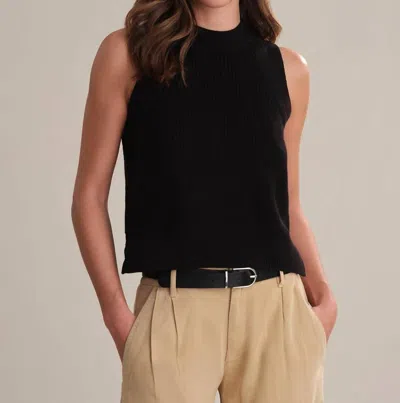 525 America Demi High Crewneck Cotton Tank Top In Black
