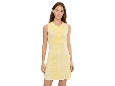 525 America Ember Button Front Dress In Yellow