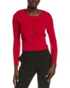 525 America Eva Cropped Cardigan In Red