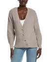 525 America Evelyn Asymmetrical Luxe Oversized Cardigan In Neutral