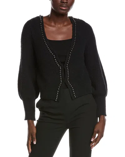 525 America Gianna Cropped Cardigan In Black