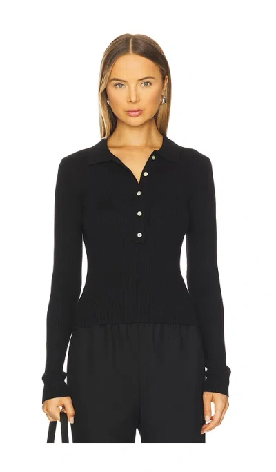 525 America Ginny Long Sleeve Top In Black