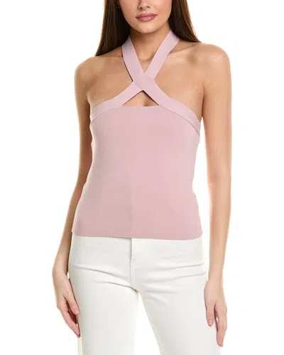 525 America Halter Cutout Tank In Pink
