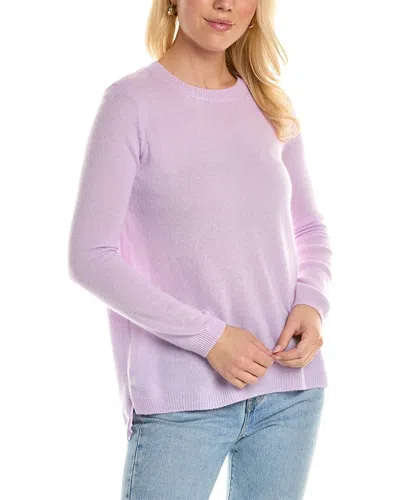 525 America High-low Cashmere Sweater In Purple