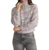 525 America Jackie Spacedye Pullover Sweater In Lavender Multi In Purple