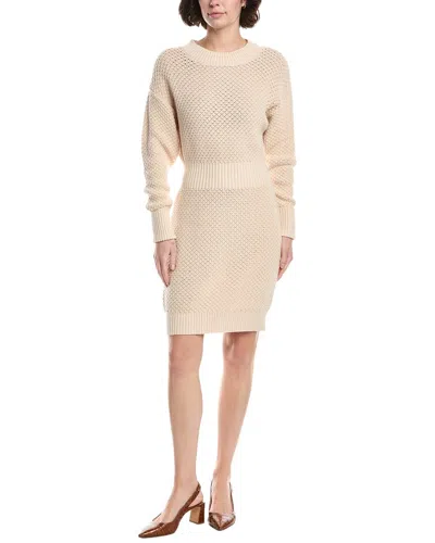 525 America Jacquard Mini Tennis Dress In Neutral