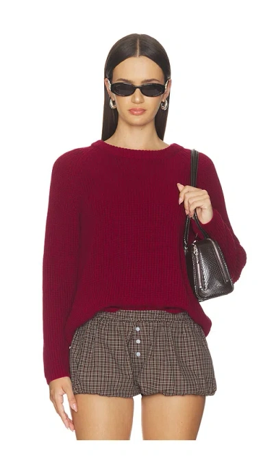 525 America Jane Pullover Sweater In Dark Cherry