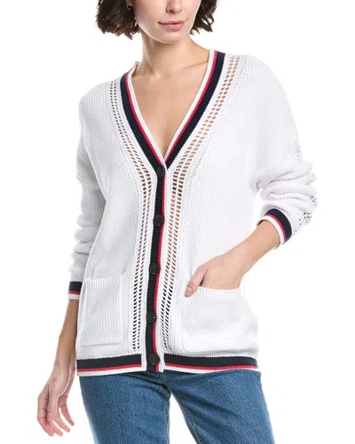 525 America Janet Varsity Oversized Cardigan In Neutral