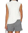 525 America Kendall Funnel Neck Sweater In Sea Salt In Blue