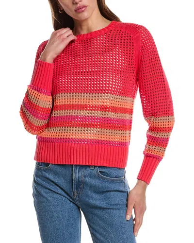 525 America Knit Margot Sweater In Orange