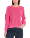 525 America Lace-up Back Sweater In Pink