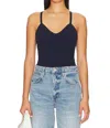 525 America Liv Rib Bralet Tank Top In Dark Blue In Blue