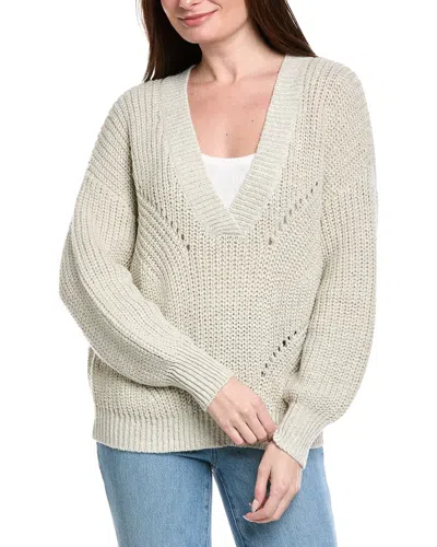 525 America Lofty Shine Pullover Sweater In Neutral