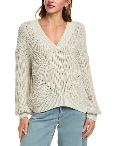525 America Lofty Shine Pullover Sweater In Neutral