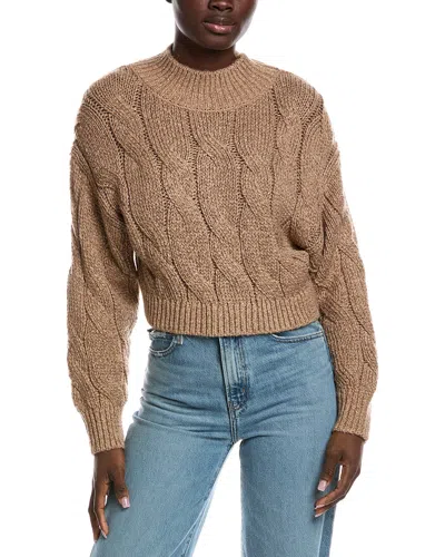 525 AMERICA 525 AMERICA LOLA LUREX CABLE CROPPED PULLOVER