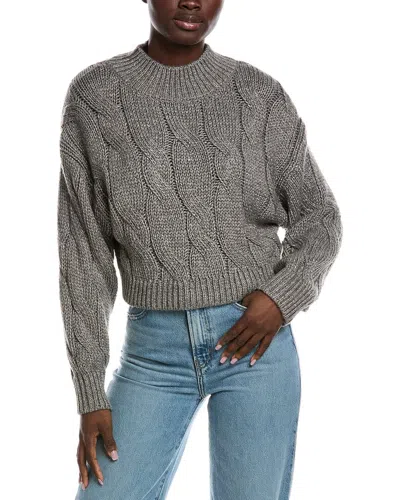 525 AMERICA LOLA LUREX CABLE CROPPED PULLOVER