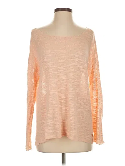 Pre-owned 525 America Long Sleeve Top Orange Boatneck Tops