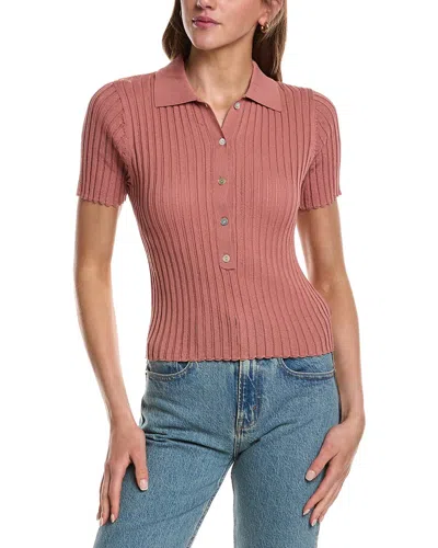 525 America Maya Semi Sheer Top In Pink