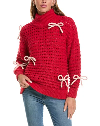 525 America Naomi Oversized Sweater In Red