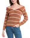 525 America Off-shoulder Stripe Pullover