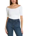 525 America Leah Crop Top In Bleach White In White