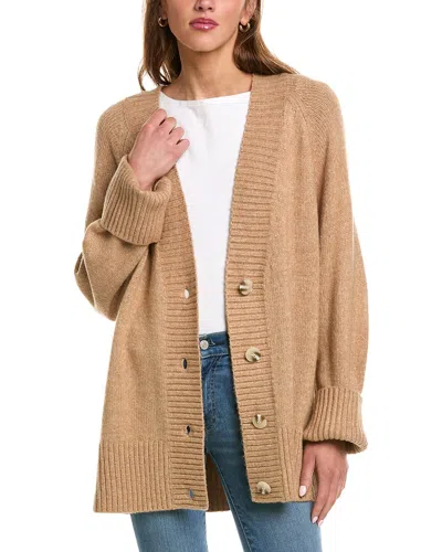 525 America Oversized Cozy Cardigan In Brown