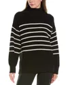 525 America Elise Oversized Pullover Sweater In Multicolor In Black